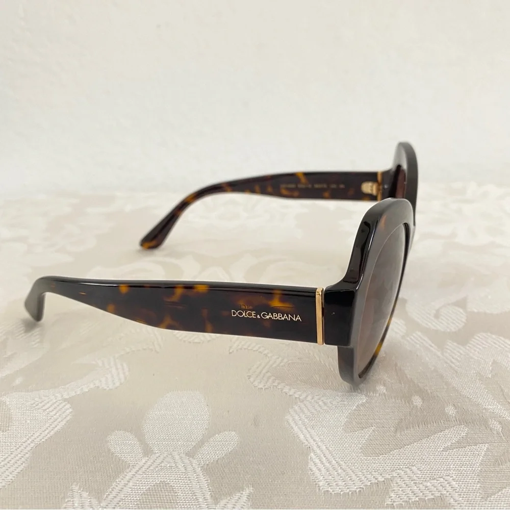 Dolce & Gabbana brown butterfly shape Oversized Sunglasses